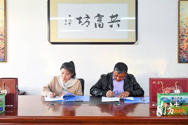 企業(yè)采購意向簽約儀式。張曉欣 攝